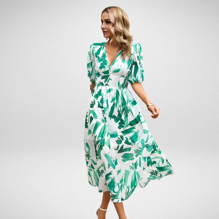 Erika™ Charming V-Neck Dress