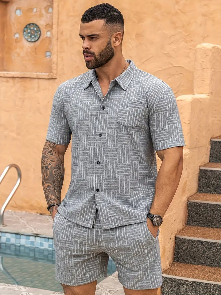 HARLEY™ - STYLISH GEOMETRIC PATTERN MEN'S SET