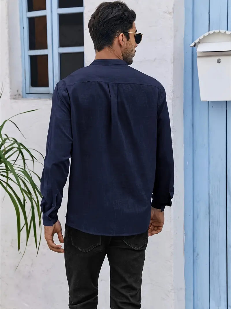 MORES™ - BREATHABLE BUTTON UP LONG SLEEVE SHIRT