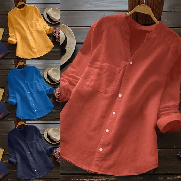 MAXINE™ - CASUAL LOOSE COTTON LINEN SHIRT