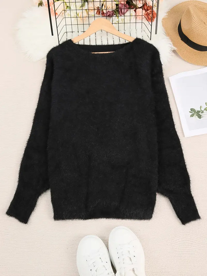 MINDA™ - CASUAL ROUND-NECK FLUFFY SWEATER