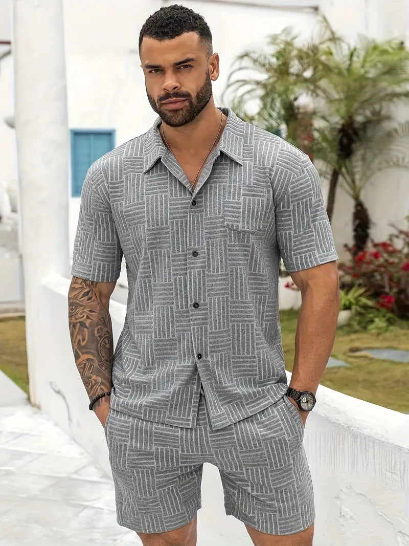 HARLEY™ - STYLISH GEOMETRIC PATTERN MEN'S SET