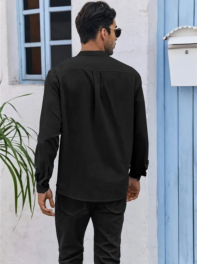 MORES™ - BREATHABLE BUTTON UP LONG SLEEVE SHIRT