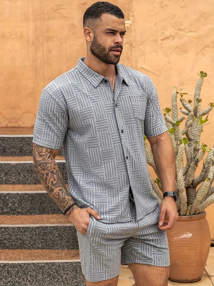 HARLEY™ - STYLISH GEOMETRIC PATTERN MEN'S SET