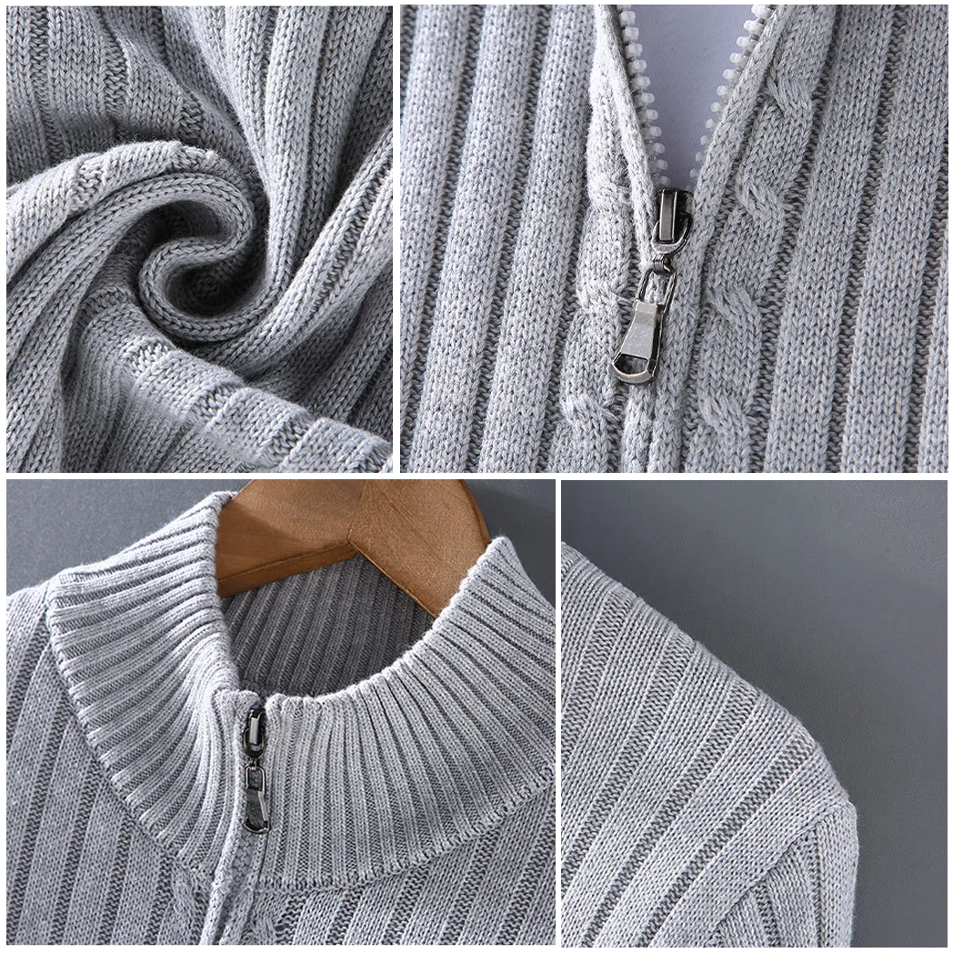 ARLOU™ - MEN'S CLASSIC ZIP-UP CARDIGAN