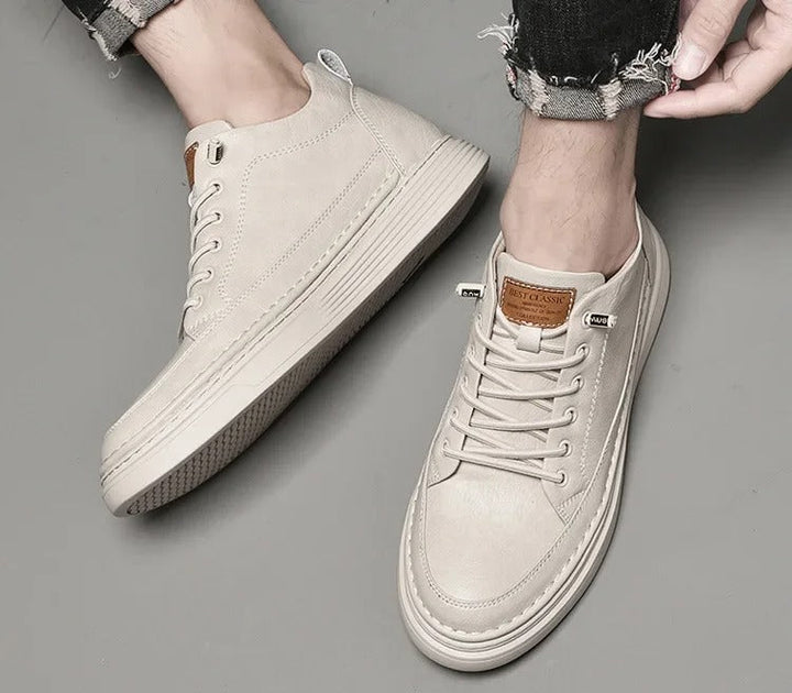 DAX™ - VINTAGE LEATHER LACE-UP SNEAKERS