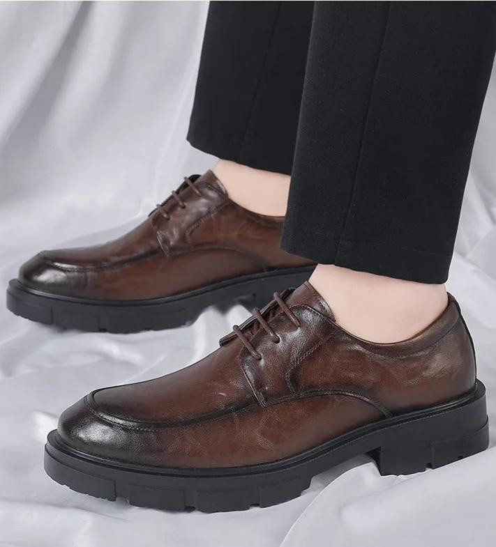 OLSON™ - STYLISH LEATHER OXFORDS SHOES