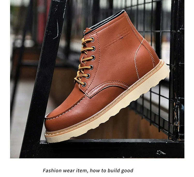 TREY™ - PREMIUM LEATHER LACE-UP BOOTS