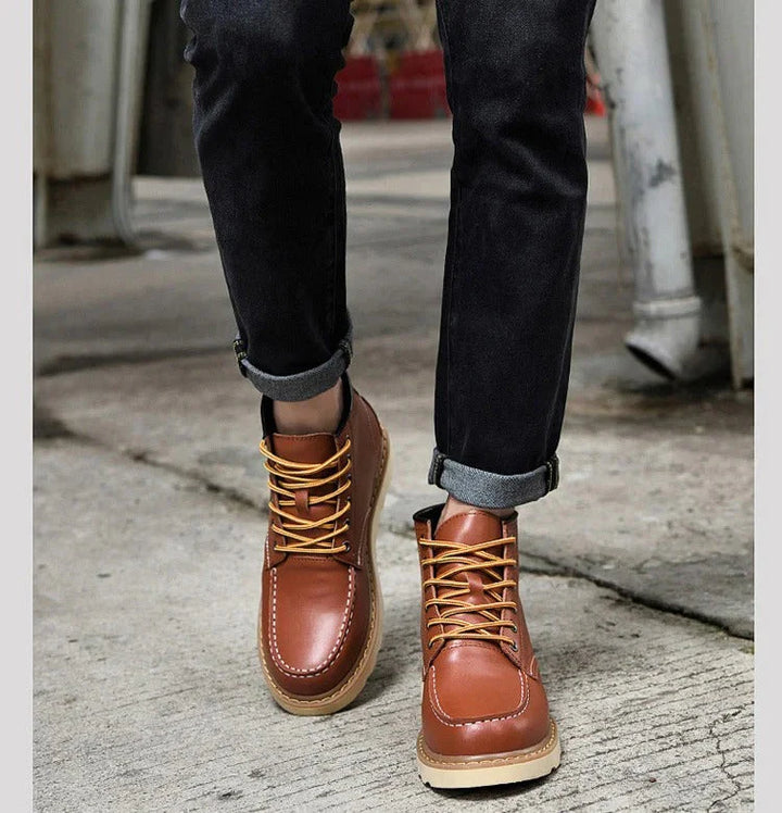 TREY™ - PREMIUM LEATHER LACE-UP BOOTS