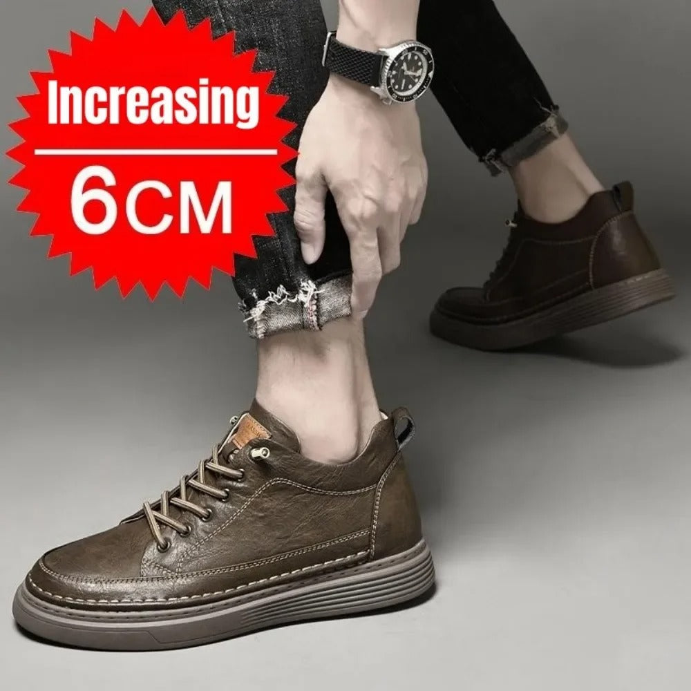 DAX™ - VINTAGE LEATHER LACE-UP SNEAKERS