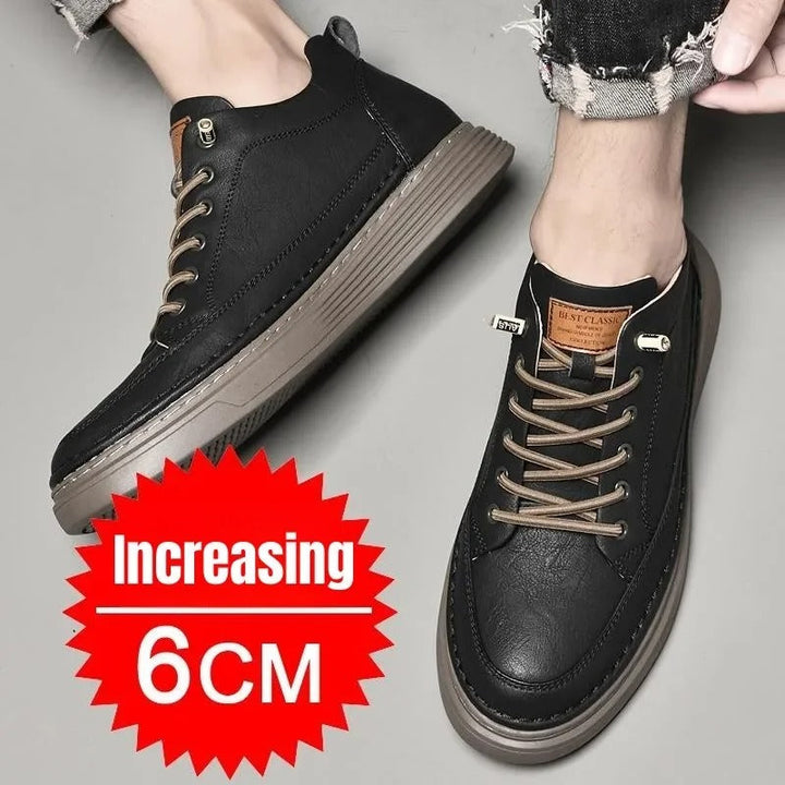 DAX™ - VINTAGE LEATHER LACE-UP SNEAKERS