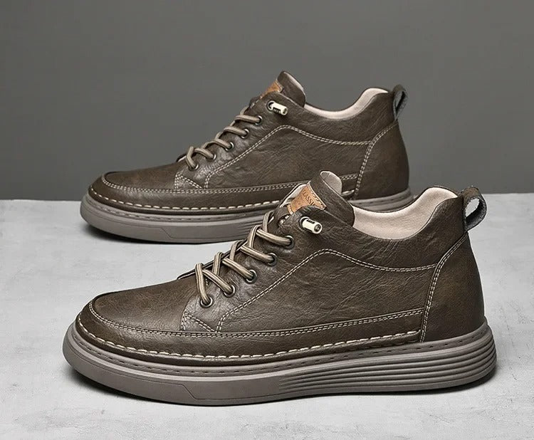 DAX™ - VINTAGE LEATHER LACE-UP SNEAKERS