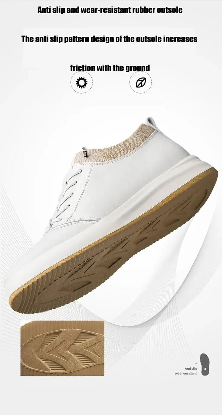 WELLS™ - ELEVATED CASUAL LEATHER SNEAKERS