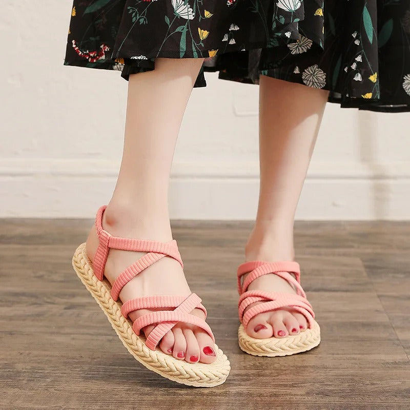 SIRA™ - ELASTIC BAND FLAT SANDALS