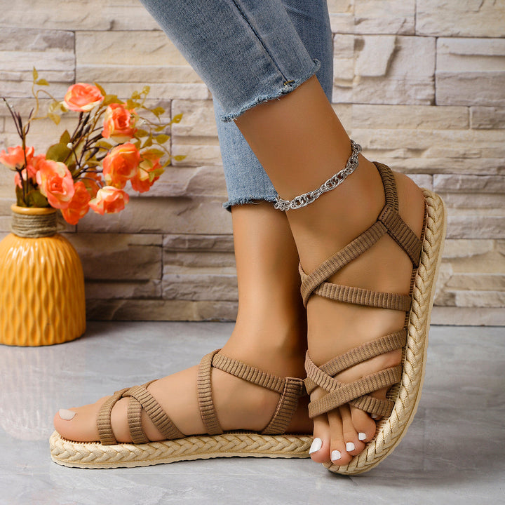 SIRA™ - ELASTIC BAND FLAT SANDALS