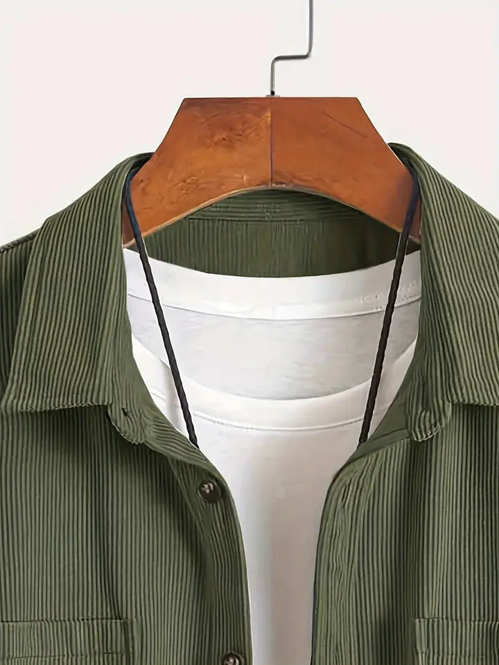 RANDI™ - CASUAL MEN'S CORDUROY SHIRT JACKET