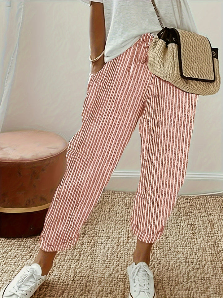 YAS™ - STRIPED LIGHTWEIGHT PANTS