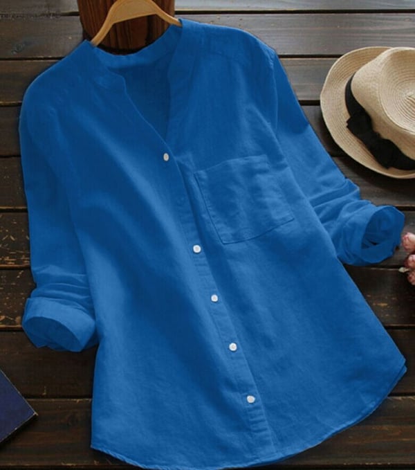 MAXINE™ - CASUAL LOOSE COTTON LINEN SHIRT