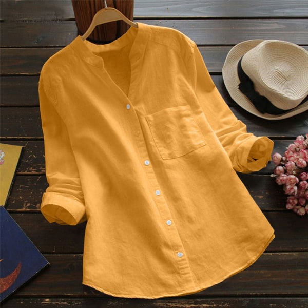 MAXINE™ - CASUAL LOOSE COTTON LINEN SHIRT