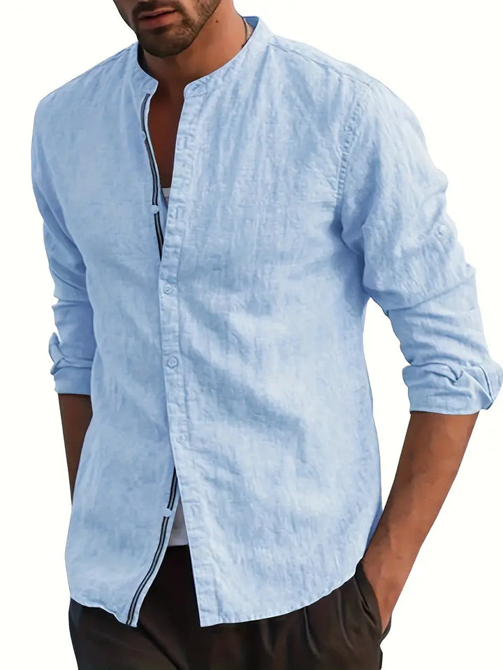 MORES™ - BREATHABLE BUTTON UP LONG SLEEVE SHIRT