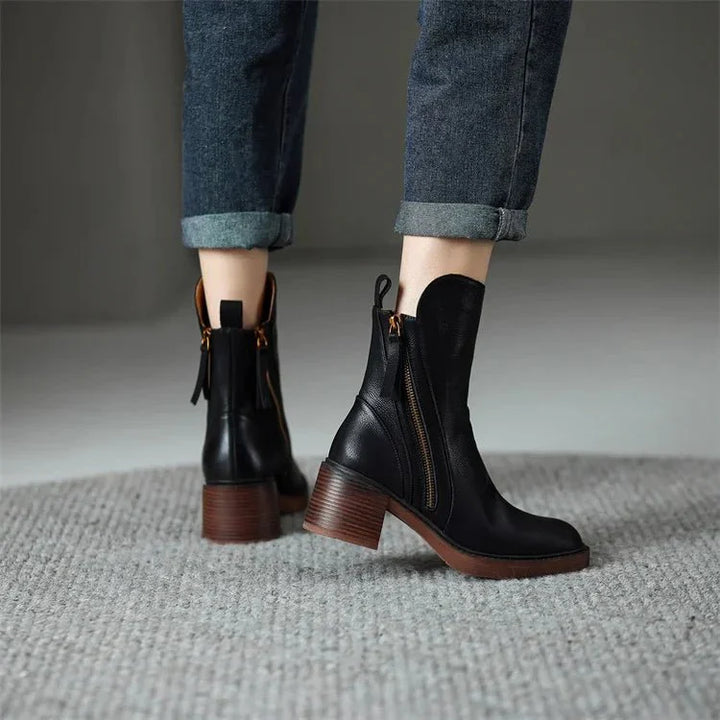 LIONA™ - WOMEN'S LEATHER ANKLE BOOTS