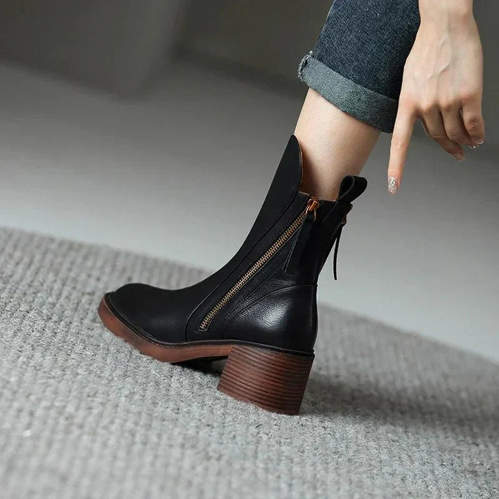 LIONA™ - WOMEN'S LEATHER ANKLE BOOTS