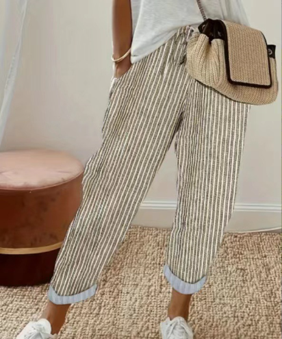 YAS™ - STRIPED LIGHTWEIGHT PANTS