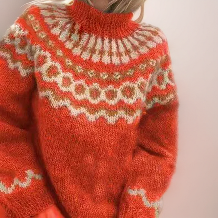 TALI™ - SOFT WOOLEN FAIR ISLE SWEATER
