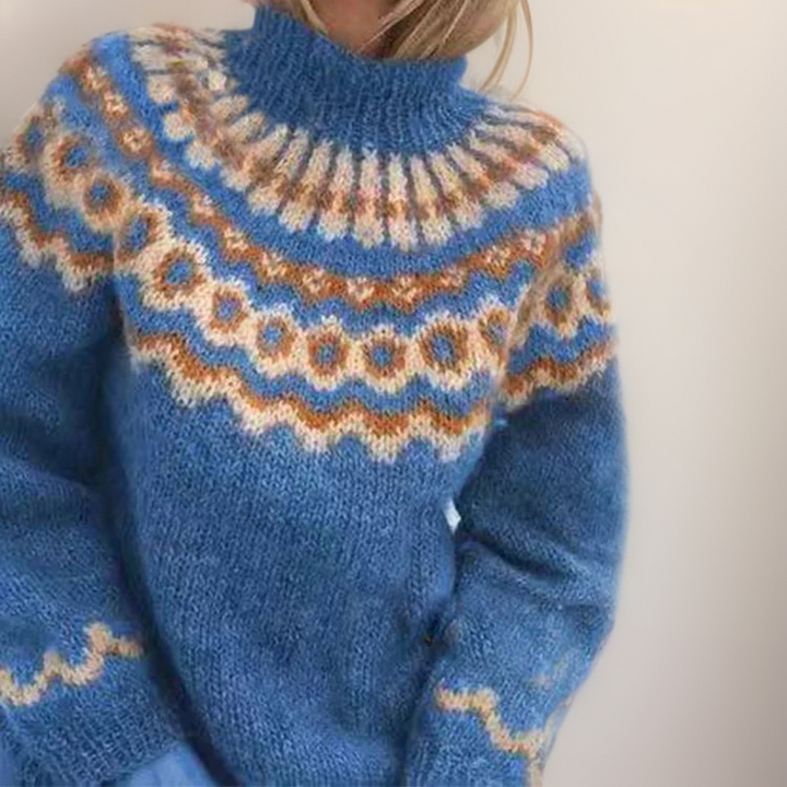TALI™ - SOFT WOOLEN FAIR ISLE SWEATER