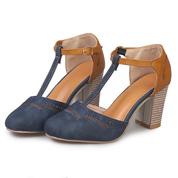 NISA™ - HEELED T-STRAP SANDALS