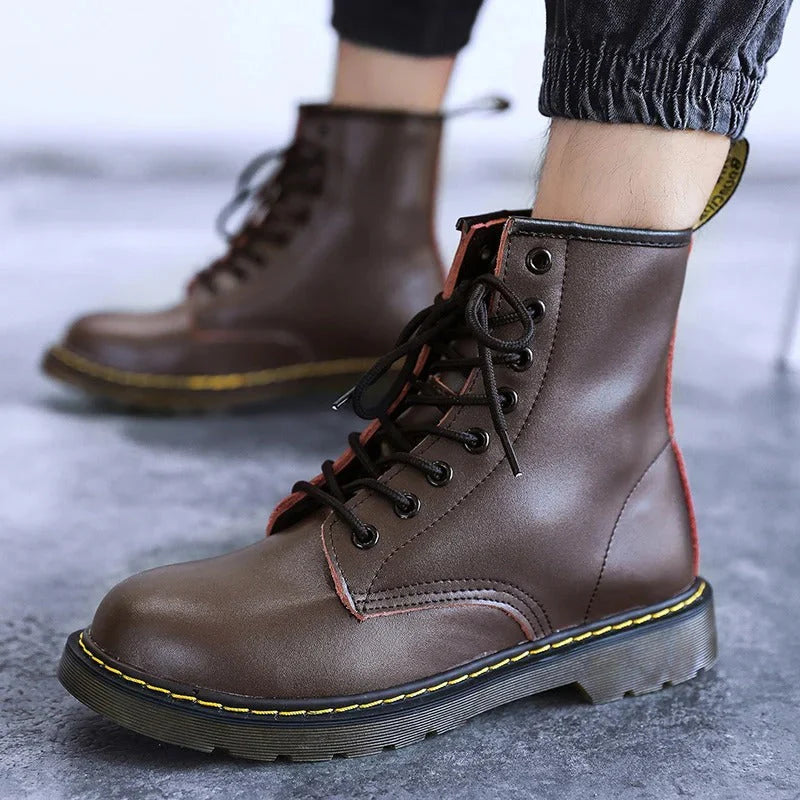 CLEY™ - RETRO LEATHER  LACE-UP BOOTS