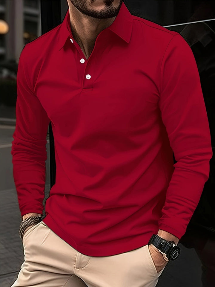 CLINT™ - COMFORTABLE LONG SLEEVE POLO SHIRT