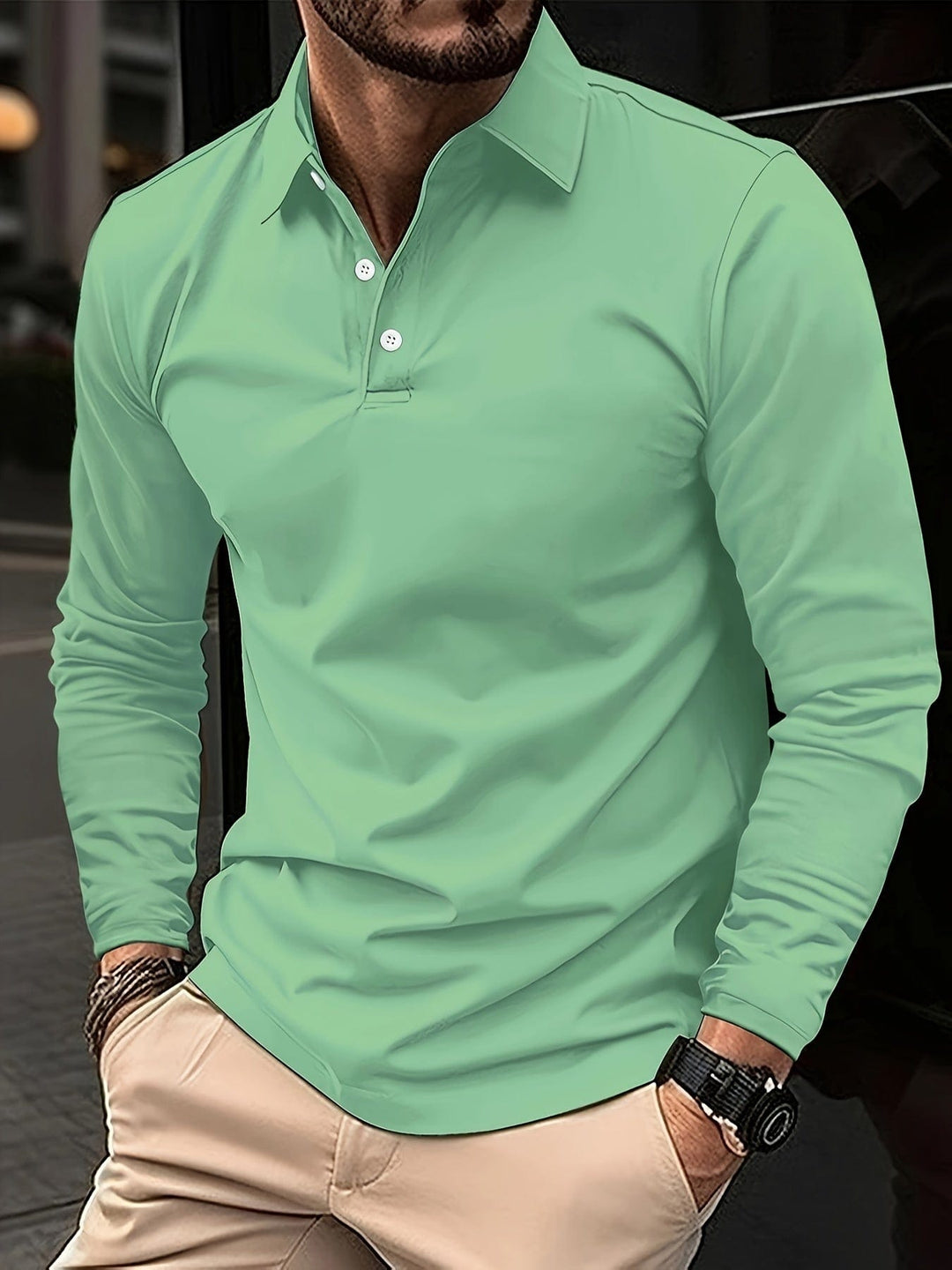 CLINT™ - COMFORTABLE LONG SLEEVE POLO SHIRT